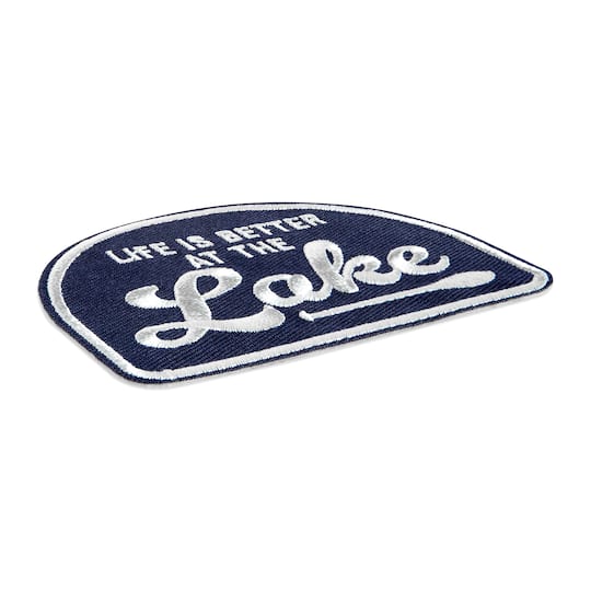 Life Is Better At The Lake Embroidered Iron-On & Adhesive Patch by Make Market®